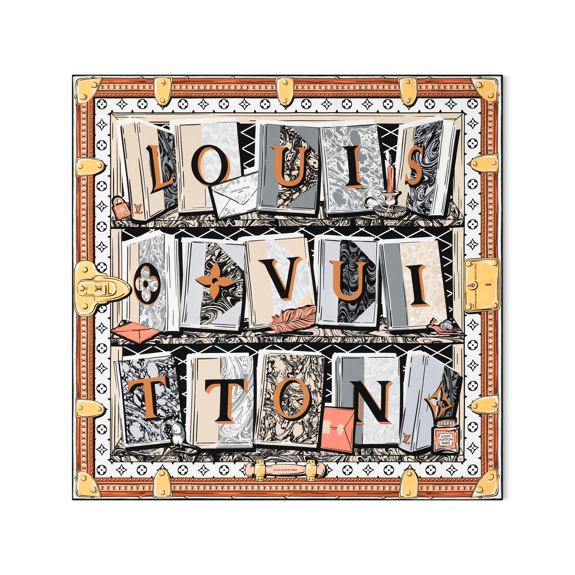 LV Library Square 70 S00 - Women - Accessories | LOUIS VUITTON ® LV Library Square 70 S00 - Women - Accessories | LOUIS VUITTON ®